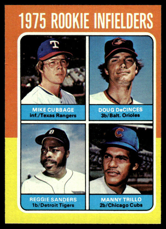 1975 Topps Baseball #617 - 1975 Rookie Infielders - EXMT