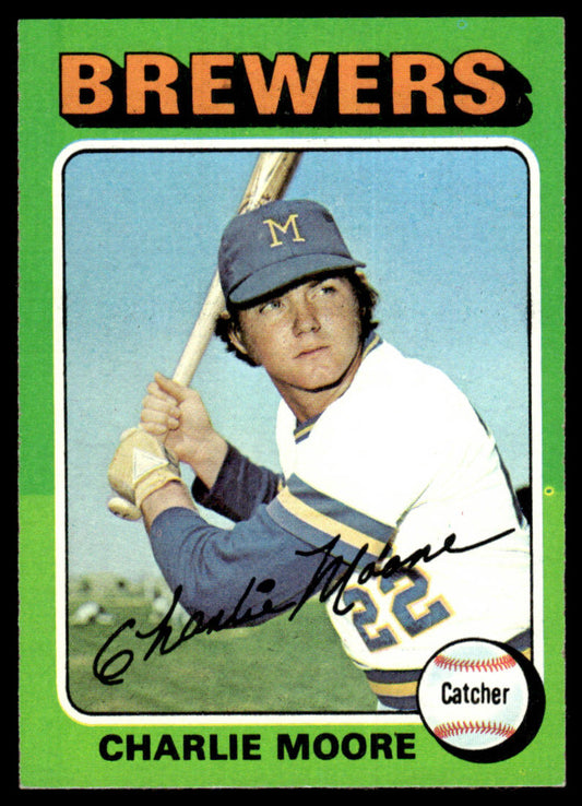 1975 Topps Baseball #636 - Charlie Moore - NM