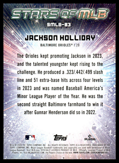 2024 Topps Update Baseball #SMLB-83 - Jackson Holliday