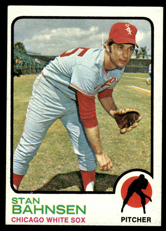 1973 Topps Baseball #20b - Stan Bahnsen - EXMT