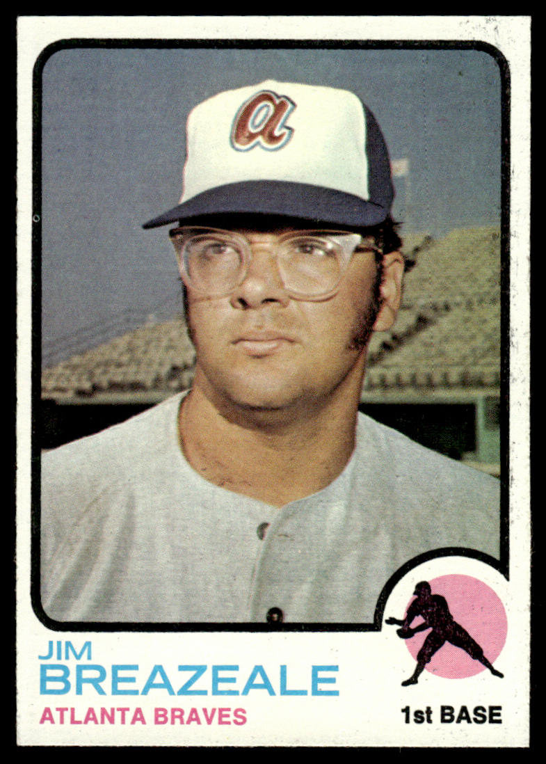 1973 Topps Baseball #33 - Jim Breazeale - EXMT