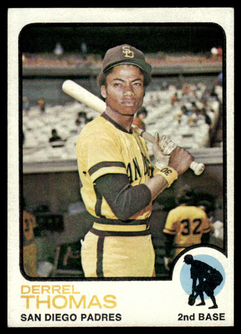 1973 Topps Baseball #57 - Derrel Thomas - EXMT
