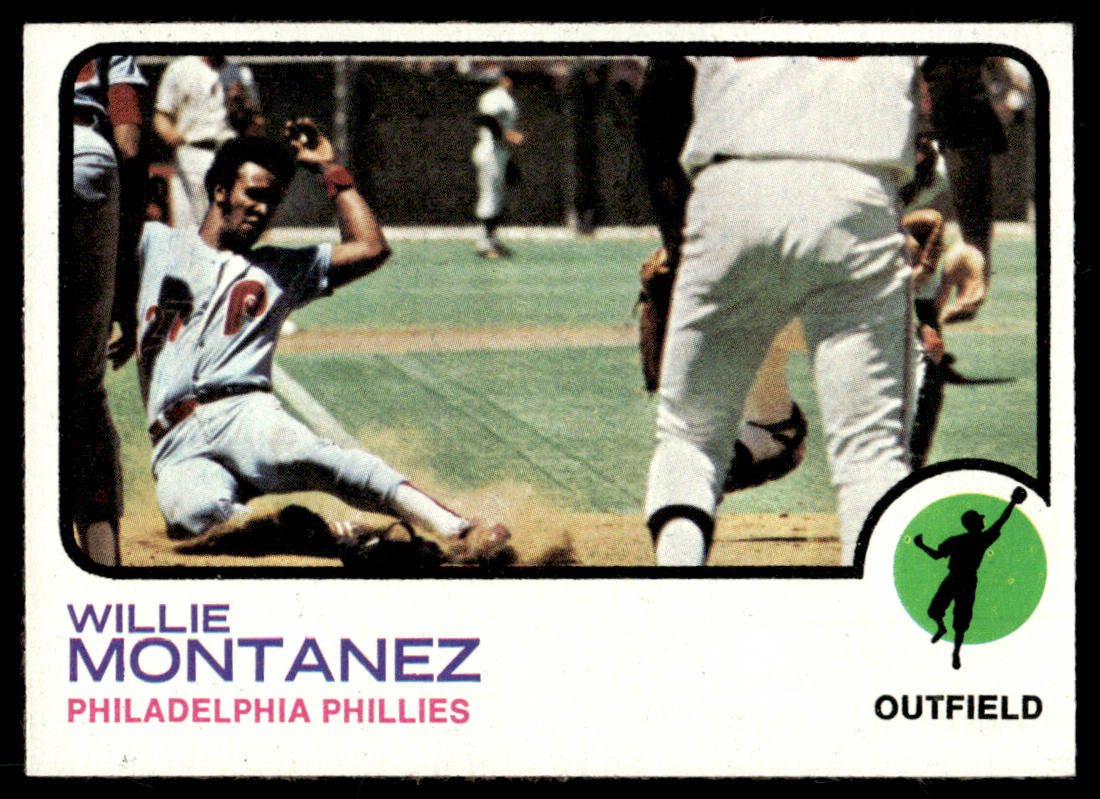 1973 Topps Baseball #97 - Willie Montanez - EXMT