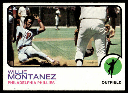1973 Topps Baseball #97 - Willie Montanez - EXMT