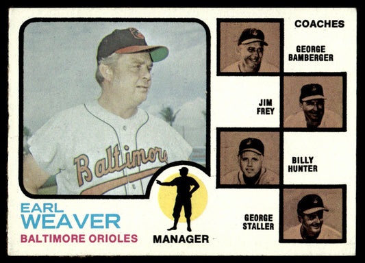 1973 Topps Baseball #136b - Orioles Field Leaders - EXMT