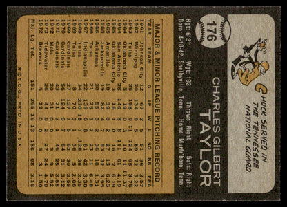 1973 Topps Baseball #176 - Chuck Taylor - NM