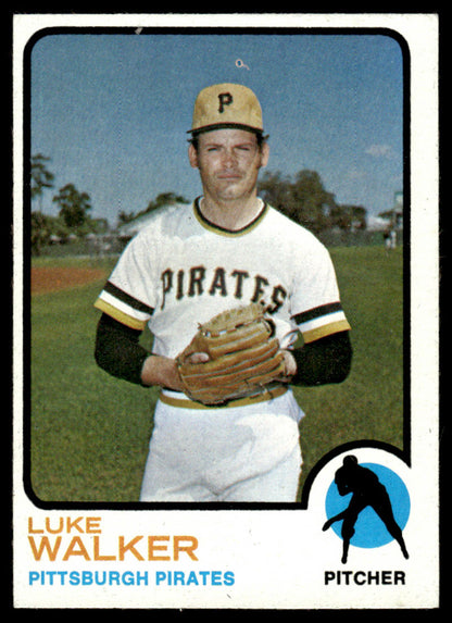1973 Topps Baseball #187 - Luke Walker - EXMT