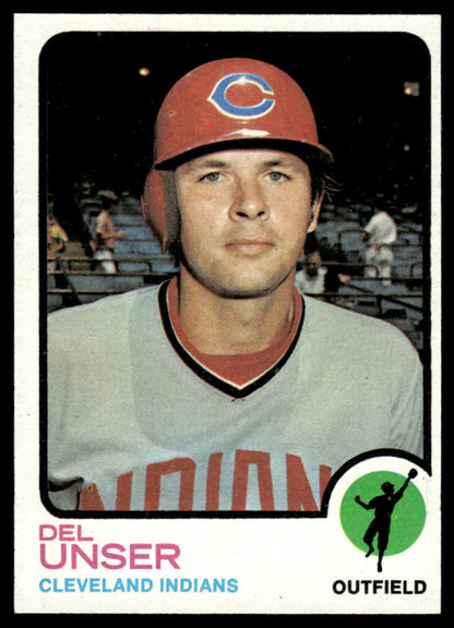 1973 Topps Baseball #247 - Del Unser - EXMT