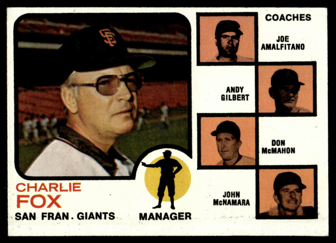 1973 Topps Baseball #252b - Giants Field Leaders - EXMT