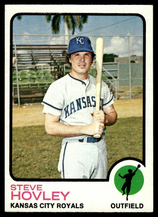 1973 Topps Baseball #282 - Steve Hovley - EXMT