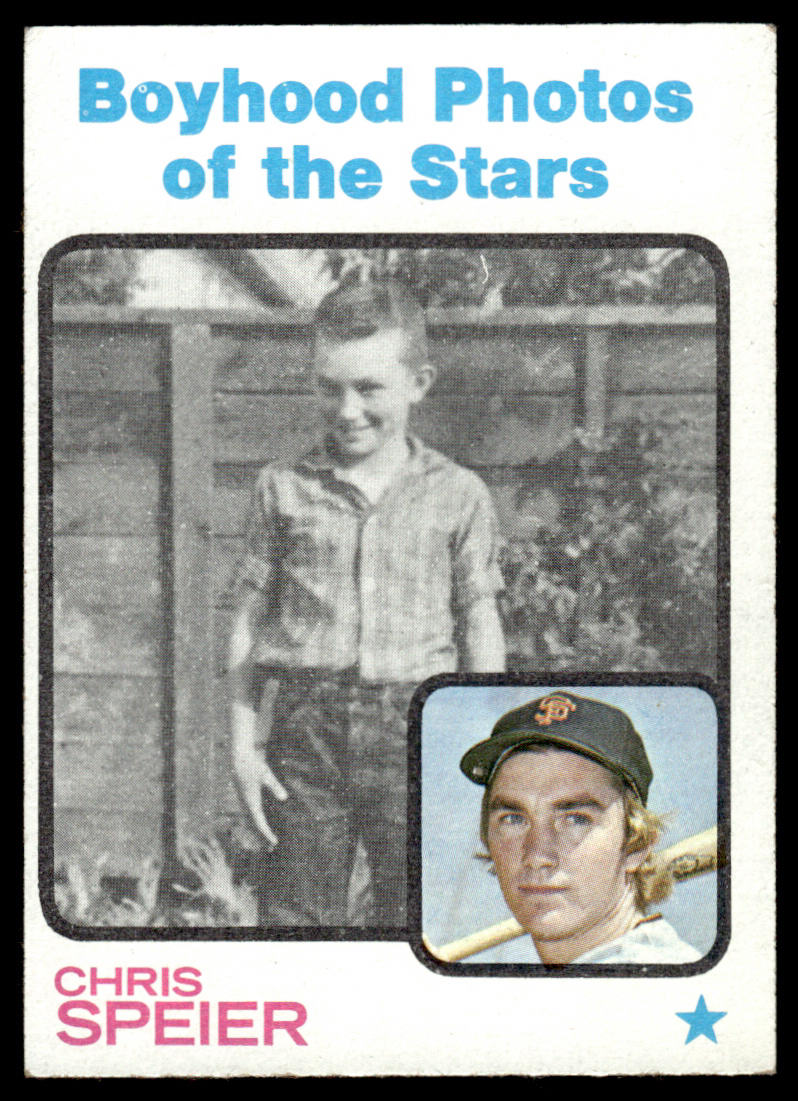 1973 Topps Baseball #345 - Chris Speier KP - EXMT