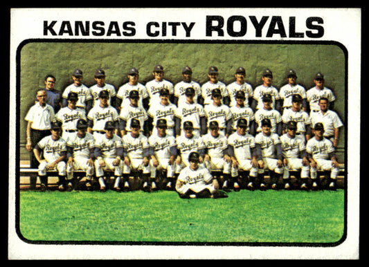 1973 Topps Baseball #347 - Kansas City Royals - EXMT