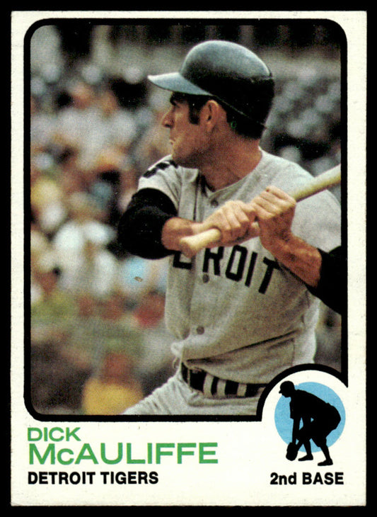 1973 Topps Baseball #349 - Dick McAuliffe - EXMT