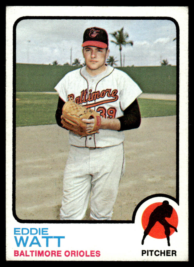 1973 Topps Baseball #362 - Eddie Watt - EXMT