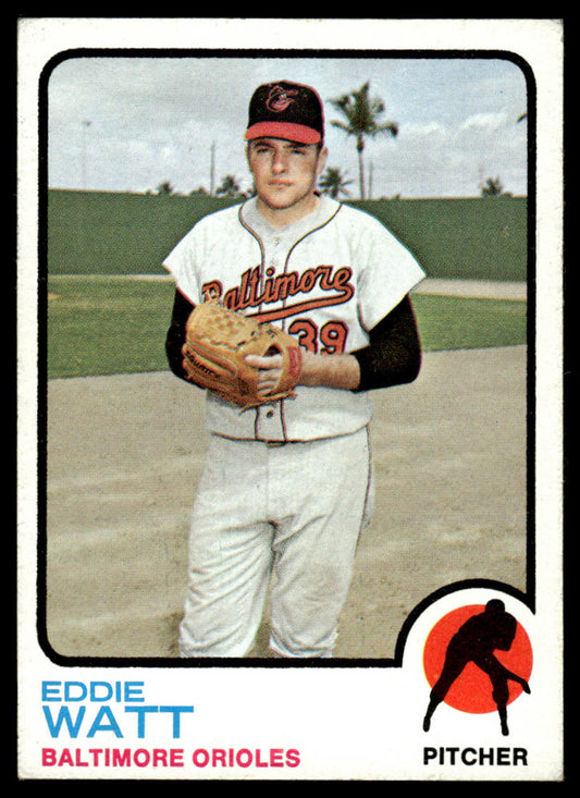 1973 Topps Baseball #362 - Eddie Watt - EXMT