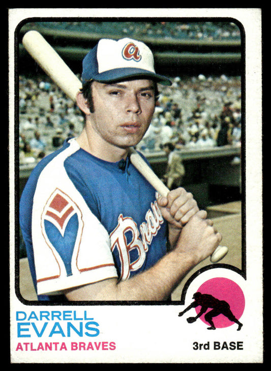 1973 Topps Baseball #374 - Darrell Evans - EXMT