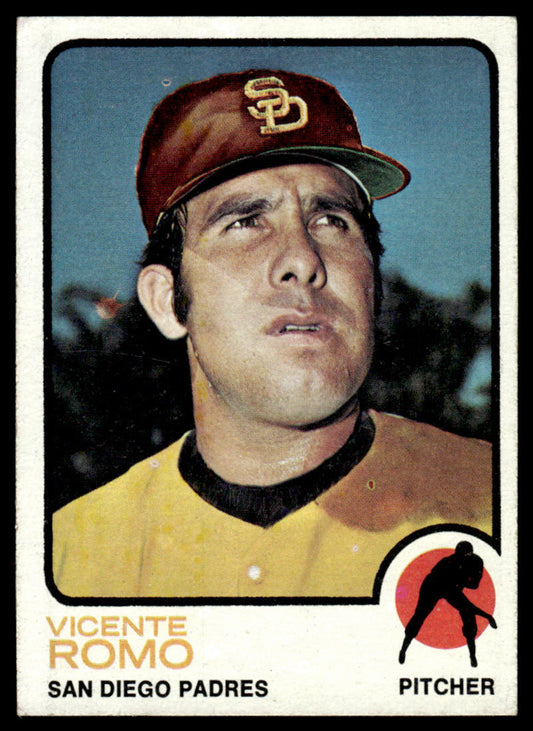1973 Topps Baseball #381 - Vicente Romo - EXMT