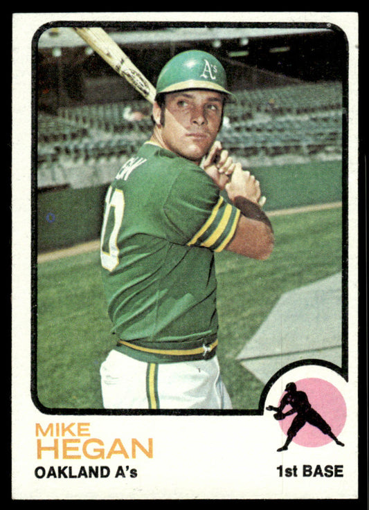 1973 Topps Baseball #382 - Mike Hegan - EXMT