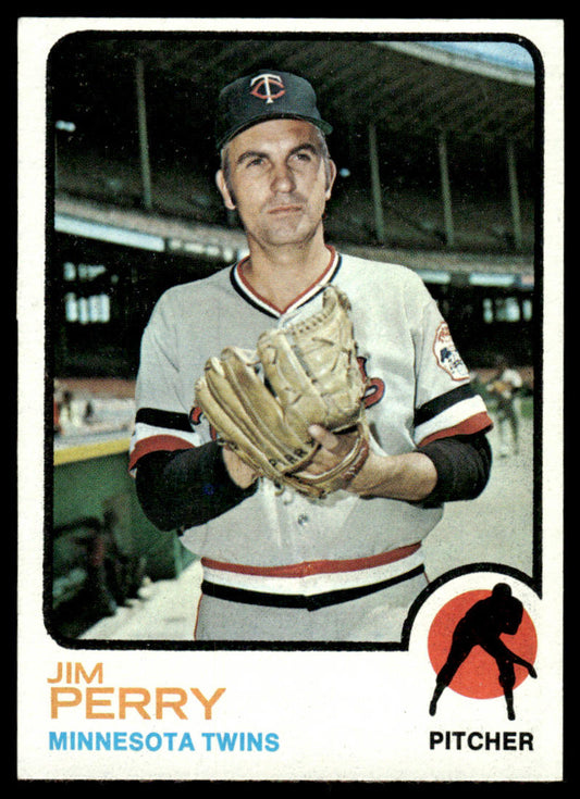 1973 Topps Baseball #385 - Jim Perry - NM