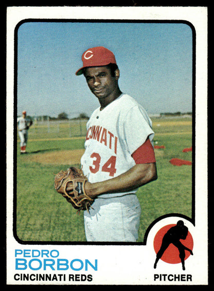 1973 Topps Baseball #492 - Pedro Borbon - EXMT