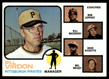 1973 Topps Baseball #517a - Pirates Field Leaders - EXMT