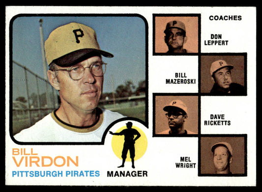 1973 Topps Baseball #517a - Pirates Field Leaders - EXMT