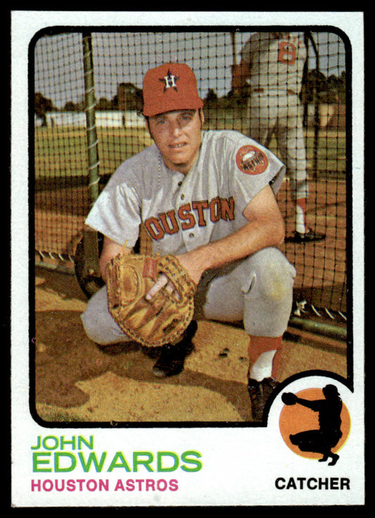 1973 Topps Baseball #519 - John Edwards - EXMT