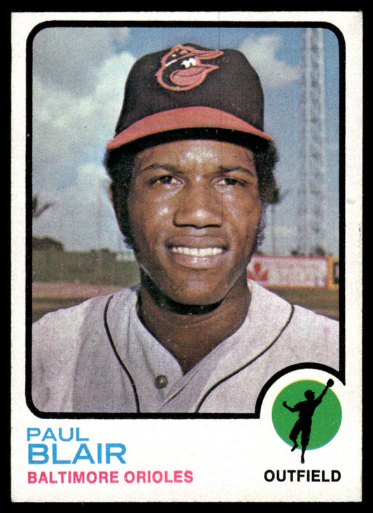 1973 Topps Baseball #528 - Paul Blair - EXMT