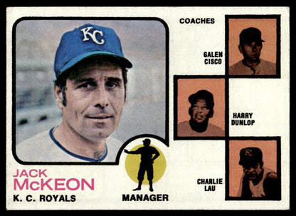 1973 Topps Baseball #593 - Royals Field Leaders - EX