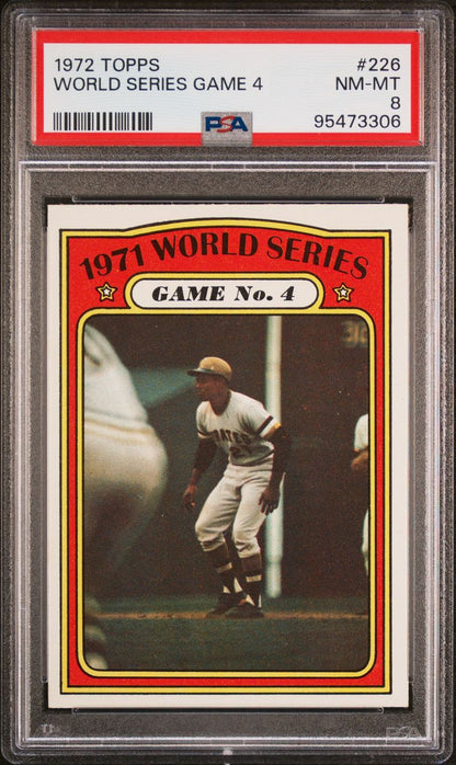 1972 Topps Baseball #226 - 1971 World Series Game 4 - PSA 8 - NMMT
