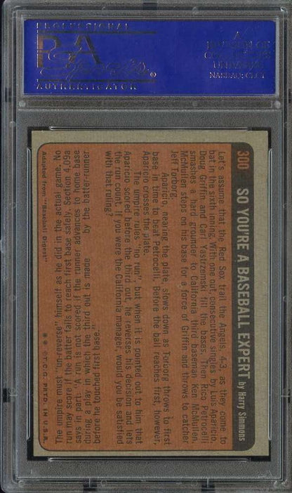1972 Topps Baseball #300 - Hank Aaron - PSA 8 - NMMT