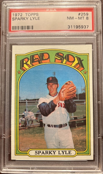 1972 Topps Baseball #259 - Sparky Lyle - PSA 8