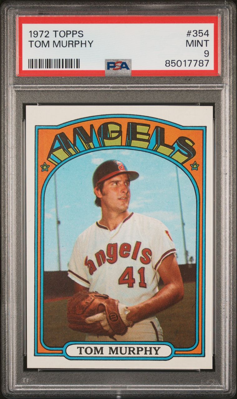 1972 Topps Baseball #354 - Tom Murphy - PSA 9