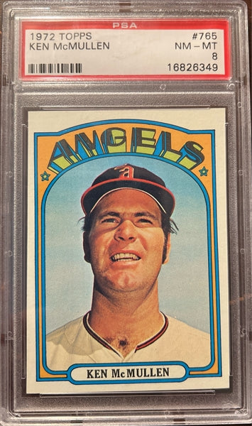 1972 Topps Baseball #765 - Ken McMullen - PSA 8
