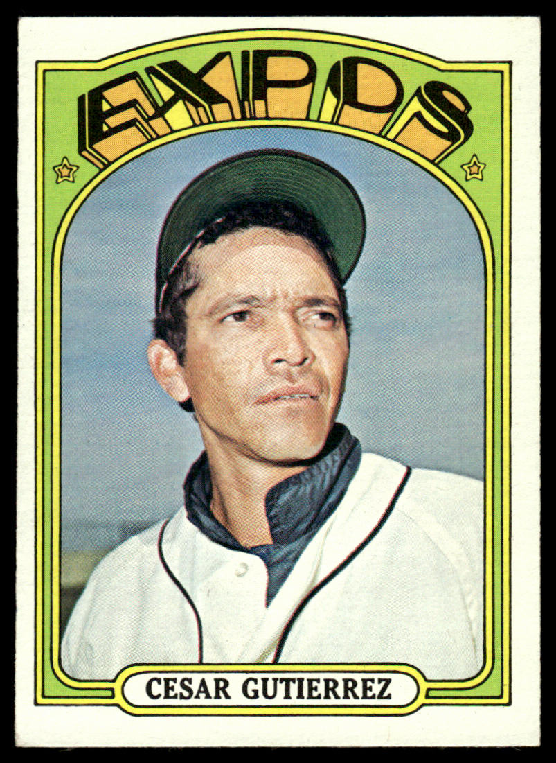 1972 Topps Baseball #743 - Cesar Gutierrez - EXMT