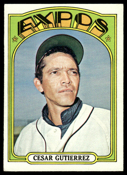 1972 Topps Baseball #743 - Cesar Gutierrez - EXMT
