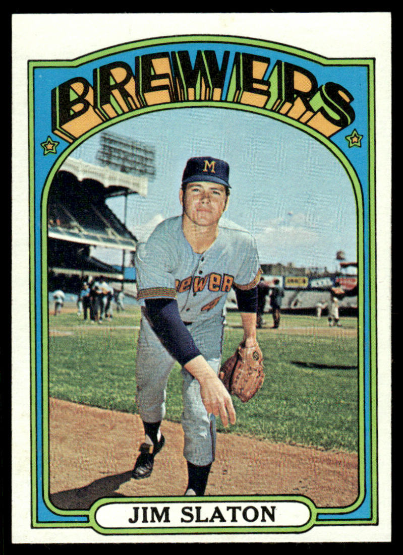 1972 Topps Baseball #744 - Jim Slaton RC - EXMT
