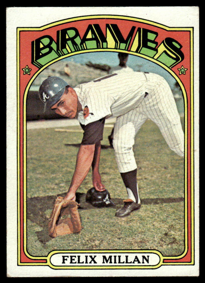 1972 Topps Baseball #540 - Felix Millan - EX