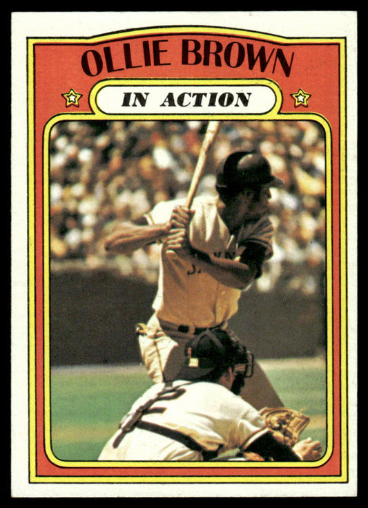 1972 Topps Baseball #552 - Ollie Brown IA - EXMT