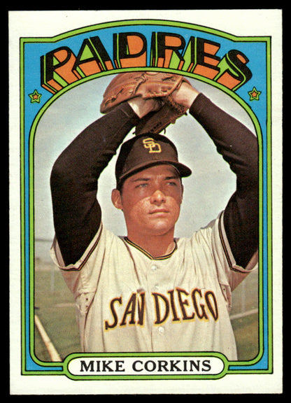 1972 Topps Baseball #608 - Mike Corkins - NMMT
