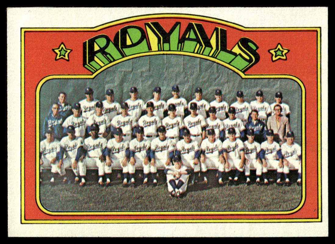 1972 Topps Baseball #617 - Kansas City Royals - EXMT