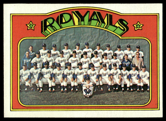 1972 Topps Baseball #617 - Kansas City Royals - EXMT