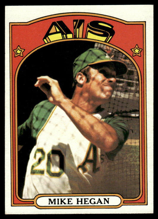 1972 Topps Baseball #632 - Mike Hegan - EXMT