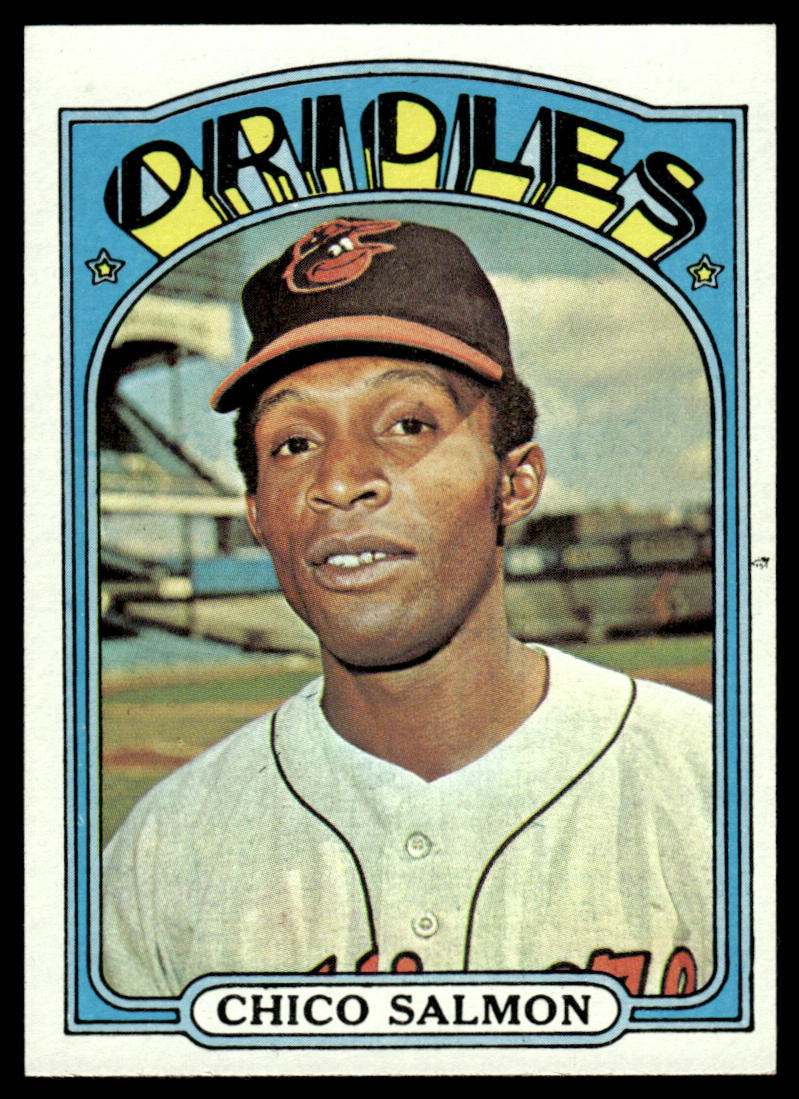 1972 Topps Baseball #646 - Chico Salmon - EXMT