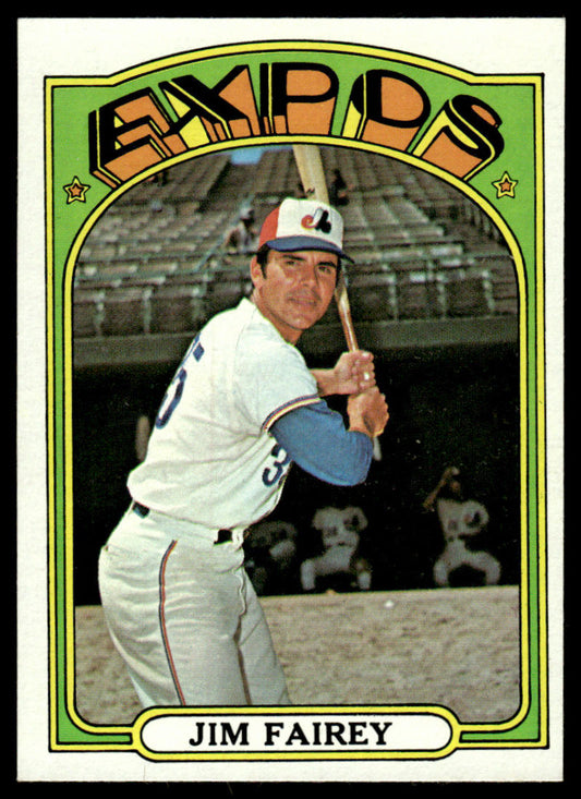 1972 Topps Baseball #653 - Jim Fairey - EXMT