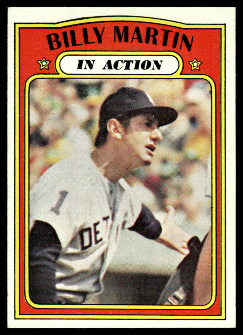 1972 Topps Baseball #34 - Billy Martin IA - EXMT