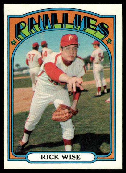1972 Topps Baseball #43 - Rick Wise - NM