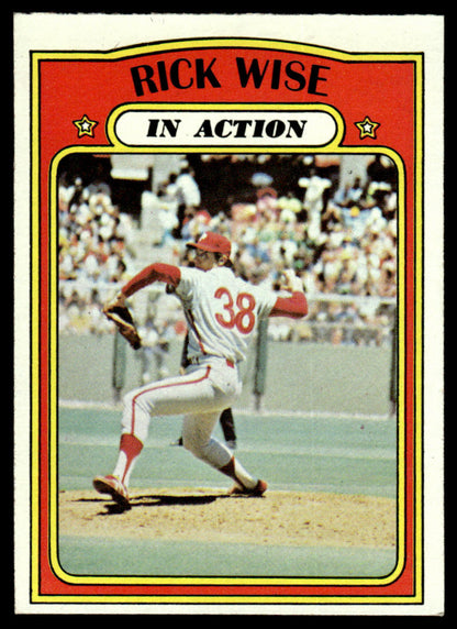 1972 Topps Baseball #44 - Rick Wise IA - EXMT