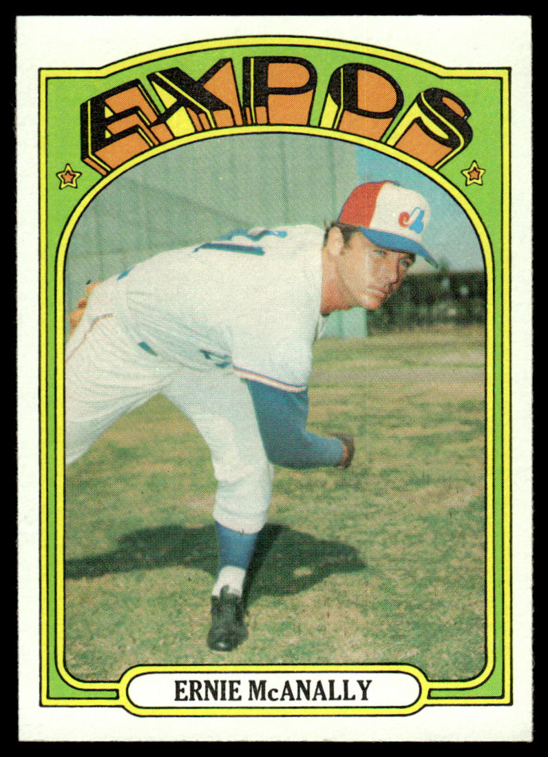 1972 Topps Baseball #58 - Ernie McAnally - NMMT