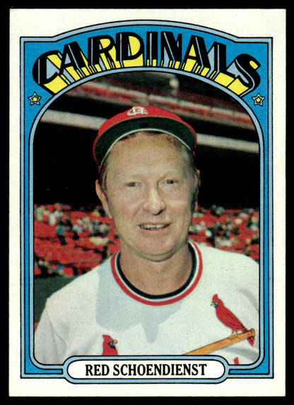 1972 Topps Baseball #67 - Red Schoendienst - NMMT